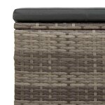 vidaXL Pouf de jardin avec coussin 40 x 30 x 40 cm