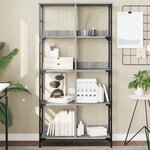 vidaXL Bibliothèque sonoma gris 78 5x33x153 cm bois d'ingénierie