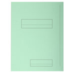 Paquet de 50 chemises 2 rabats JURA en carte 240 grammes coloris vert EXACOMPTA