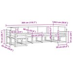 vidaXL Ensemble de canapés d'extérieur 7 Pièces Blanc et anthracite