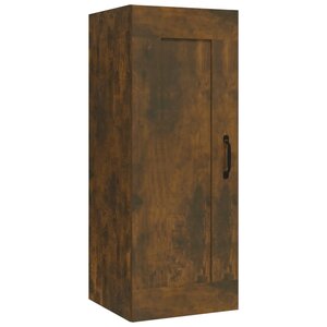 vidaXL Armoire suspendue Chêne fumé 35x34x90 cm Bois d'ingénierie