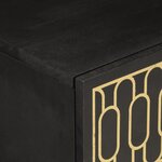 vidaXL Table de chevet 40x33x46 cm Bois de manguier solide