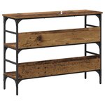 vidaXL Table console Bois ancien 100 x 32 x 75 cm Bois d'ingénierie