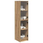 vidaXL Haut Armoire Chêne artisanal 35 x 37 x 142 cm Bois d'ingénierie
