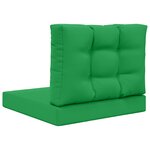 vidaXL Coussin de canapé d'extérieur Polyester Vert 60 x 60 cm