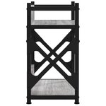 vidaXL Support d'imprimante à 2 niveaux Sonoma gris 40x20x40 cm