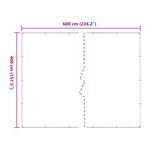 vidaXL Couverture pour plantes Transparent 4 x 6 m PE