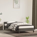 vidaXL Cadre de lit avec tête de lit Gris foncé 80x200 cm Velours