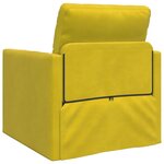 vidaXL Canapé-lit avec coussin Jaune foncé 74 x 77 x 81 cm Velours