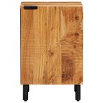 vidaXL Meuble de Salle de Bain avec porte Marron Bois d'acacia massif