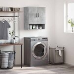 vidaXL Armoire murale gris béton 60x31x70 cm bois d'ingénierie