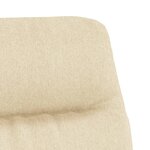 vidaXL Chaise de relaxation Crème Tissu