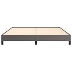 vidaXL Cadre de lit Gris 160x200 cm Similicuir