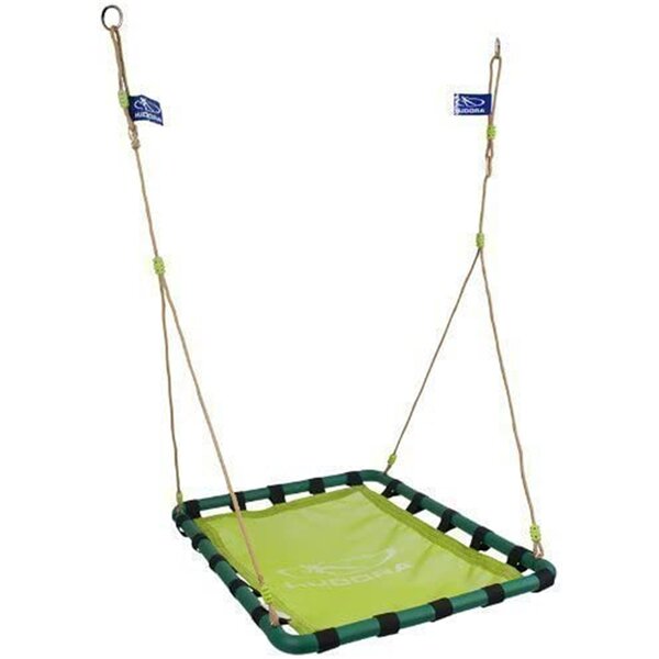 Hudora 72158 - Balançoire rectangulaire en Aluminium 120x80 Vert Clair/Vert foncé