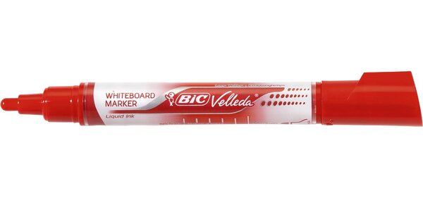 Feutre tableau blanc effaçable à sec LIQUID INK Tank Pointe Ogive Large Rouge VELLEDA