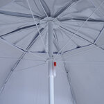 Parasol abri solaire contemporain protection UPF 50+ sac transport fourni bleu marine