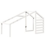 vidaXL Lit superposé sans matelas blanc 90x200 cm bois de pin massif