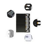 Trieur rigide HARMONIKA® Exactive® dos extensible 9 compartiments - Noir EXACOMPTA