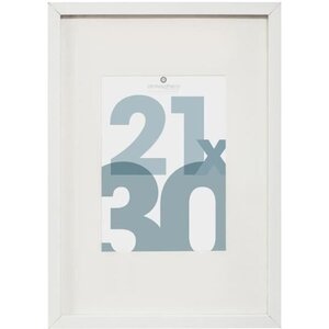 Cadre photo Manu - 21 x 30 cm - Blanc