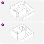 vidaXL Planteur 80x80x50 cm en inox