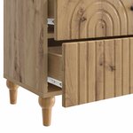 vidaXL Cabinet de chevet avec tiroir Chêne artisanal 62 x 34 5 x 48 cm