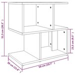 vidaXL Table de chevet 2Pièces Sonoma gris 50x30x51 5cm Bois d'ingénierie