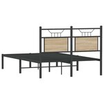 vidaXL Cadre de lit sans matelas chêne sonoma 120x190 cm