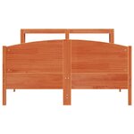 vidaXL Cadre de lit sans matelas cire marron 120x200cm bois pin massif
