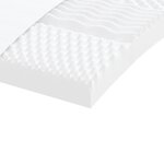 vidaXL Lit de jour avec gigogne et matelas gris clair 80x200 cm tissu