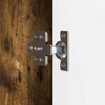 vidaXL Meuble TV 99 x 34 5 x 52 cm Chêne fumé Bois d'ingénierie