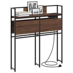 vidaXL Tête de lit de rangement Chêne marron 80 cm Bois d'ingénierie