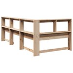 vidaXL Tête de lit de bibliothèque en forme de L bois massif de pin