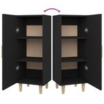 vidaXL Buffet Noir 34 5x34x90 cm Bois d'ingénierie