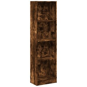 vidaXL Bibliothèque chêne fumé 40x24x176 cm bois d'ingénierie