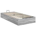 vidaXL Cadre de lit ottoman avec stockage Gris Sonoma 80 5 x 200 cm