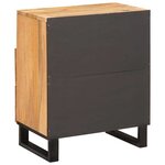 vidaXL Cabinet de chevet Naturel 50 x 33 x 60 cm Bois de mangue massif