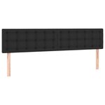 vidaXL Tête de lit à LED Noir 160x5x78/88 cm Similicuir