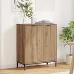 vidaXL Buffet chêne artisanal 69 5 x 33 x 82 cm Bois d'ingénierie