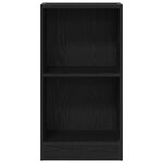 vidaXL Bibliothèque chêne noir 40x24x76 cm bois d'ingénierie