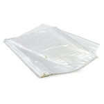 Housse plastique transparente pour vêtements avec fermeture curseur 60x120 cm