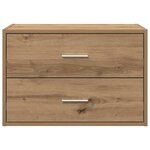 vidaXL Armoire avec 2 tiroirs chêne artisanal bois d'ingénierie