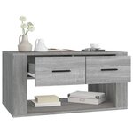 vidaXL Table basse Sonoma gris 80x50x40 cm Bois d'ingénierie
