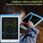 ACROPAQ Tablette Dessin Enfant 10 pouces- Ardoise Magique Ecran couleur LCD- tablette LCD-(Pile CR2025 incluse) Bleu