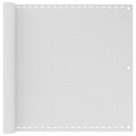 vidaXL Écran de balcon en PEHD blanc de 90x400 cm
