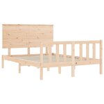 vidaXL Cadre de lit sans matelas 140x200 cm bois massif de pin