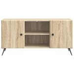 vidaXL Meuble TV Chêne Sonoma 102 x 34 5 x 50 cm Bois d'ingénierie