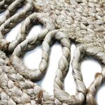 Tapis DECO Jute diam 90 cm - Vague Dentelle