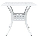 Ensemble de jardin 5 pièces vidaXL en alu blanc