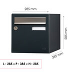 Boite aux lettre  Allure 1 porte  gris anthracite 7016M