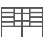 vidaXL Tête de lit Gris 166x4x104 cm Bois massif de pin